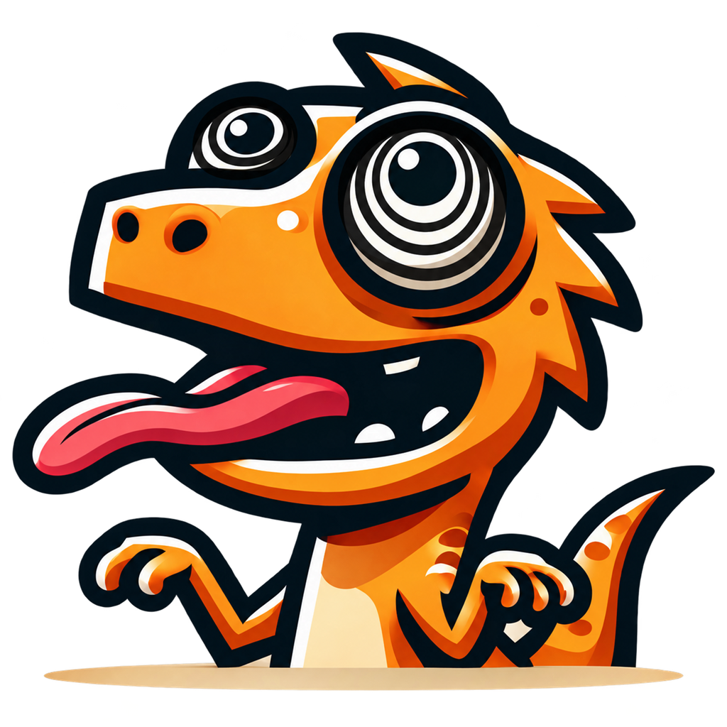 Dizzy, the orange raptor mascot